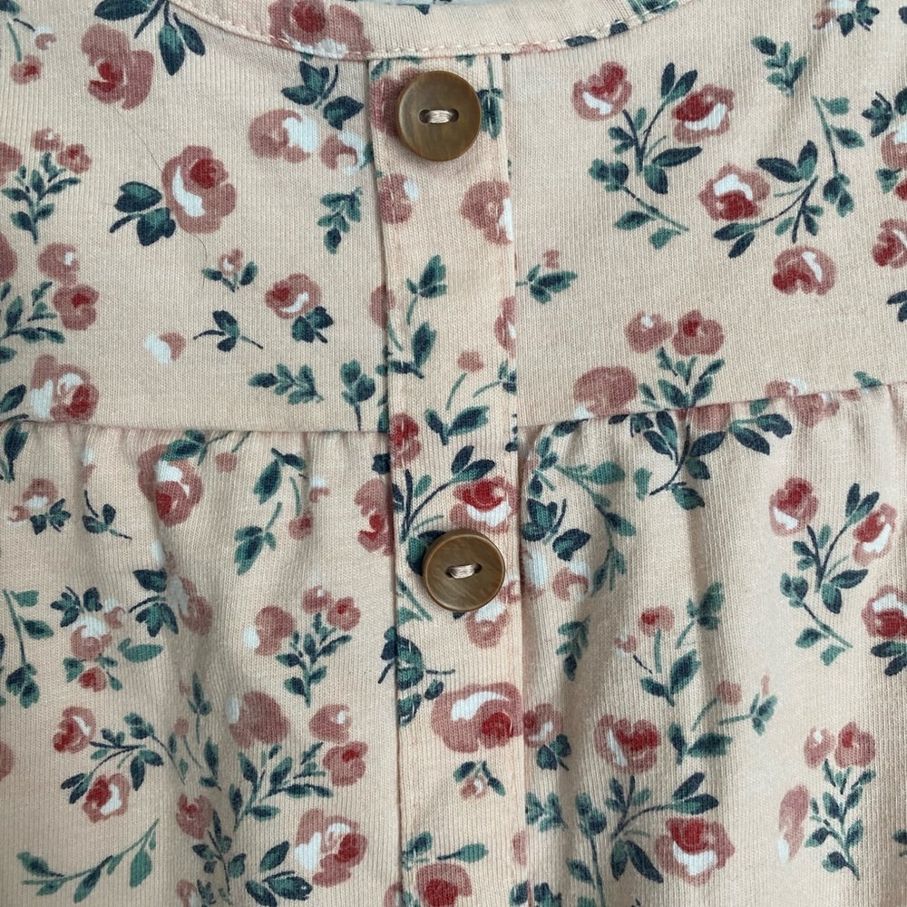 Cynthia Rowley girls 4T Pink Floral Top and Navy Pants Set - Picture 5 of 6